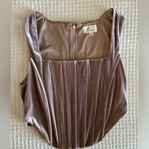 Velvety Structured Crop Top